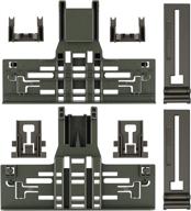 🔧 enhanced 8-packs polymer material upper rack adjuster w10546503 & w10195840 dishwasher top rack adjuster & w10195839 rack adjuster & w10250160 arm clip-lock | perfect fit replacement for 665 dishwasher логотип