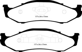 img 1 attached to EBC Brakes DP71255 Замшевый состав Greenstuff