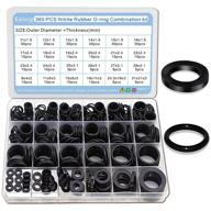 360pcs rubber flat washers and o ring assortment kit for sealing faucet pipe water hose, car, and plumbing repair logo