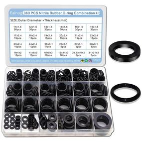 img 4 attached to 360PCS Rubber Flat Washers and O Ring Assortment Kit for Sealing Faucet Pipe Water Hose, Car, and Plumbing Repair