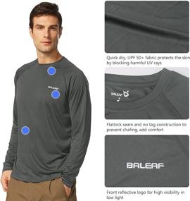 img 2 attached to BALEAF Lightweight Protection T Shirts Fishing Sports & Fitness