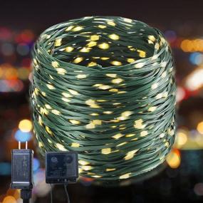 img 4 attached to 🎄 76FT 200 LED Color Changing Christmas String Lights, Green Wire Fairy Lights - 8 Modes, Outdoor Holiday Party Bedroom Decor