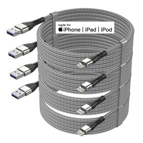 img 4 attached to 🔌 Сертифицированное зарядное устройство для iPhone Lightning Mini - Увеличьте эффективность и безопасность