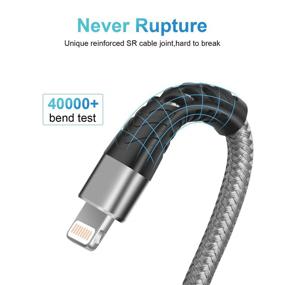 img 3 attached to 🔌 Сертифицированное зарядное устройство для iPhone Lightning Mini - Увеличьте эффективность и безопасность