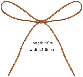 img 3 attached to 🎨 5 Color 2.6mm Suede Cord: Perfect for DIY Crafts - Bracelets, Necklaces, and Jewelry Making (55 Yards)