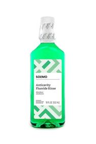 img 2 attached to 🍃 Solimo Anticavity Fluoride Rinse: Alcohol-Free Mint Freshness, 18oz - Pack of 1 - Amazon Brand