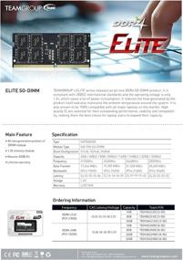 img 2 attached to Enhance Your Laptop's Performance with the TEAMGROUP Elite DDR3L 8GB Single 1600MHz PC3-12800 SODIMM Laptop Memory Module Upgrade - TED3L8G1600C11-S01