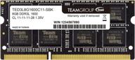 enhance your laptop's performance with the teamgroup elite ddr3l 8gb single 1600mhz pc3-12800 sodimm laptop memory module upgrade - ted3l8g1600c11-s01 логотип