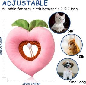 img 2 attached to Weewooday 4 Pieces Cat Recovery Collar: Cute Cat Neck Cone for Healing and Prevention, Anti-bite Lick Dog Collar with Smooth Texture for Kitten and Cat