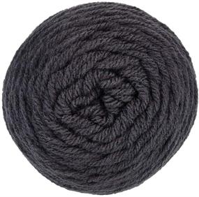 img 3 attached to Red Heart Super Saver Bulk Buy (2-Pack) - Charcoal - 7 oz Each Skein