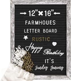 img 3 attached to 🏬 Enhance Your Retail Store with Tukuos Double Sided Felt Letter Board & Rustic Wood Frame Fixtures