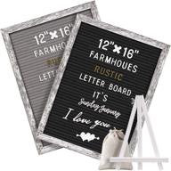 🏬 enhance your retail store with tukuos double sided felt letter board & rustic wood frame fixtures logo