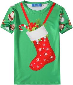 img 4 attached to SSLR Shirts Santa Christmas Sweater Boys' Clothing in Tops, Tees & Shirts