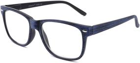 img 1 attached to 4-Pack Blue Light Blocking Reading Glasses with Anti Glare & 👓 Eyestrain Protection for Men and Women - CRGATV Computer Readers featuring Spring Hinge