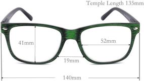 img 3 attached to 4-Pack Blue Light Blocking Reading Glasses with Anti Glare & 👓 Eyestrain Protection for Men and Women - CRGATV Computer Readers featuring Spring Hinge