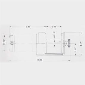 img 1 attached to 🧲 RUGCEL Электрическая лебедка - 12В, 2000 фунтов/907 кг, Одна линия - Водонепроницаемая