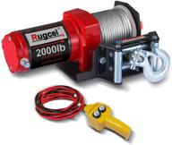 🧲 rugcel electric winch - 12v, 2000lb/907kg, single line - waterproof logo