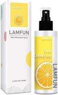 👟 natural shoe odor eliminator spray - lamfun foot shoes deodorizer for sneakers, work boots & more, fresh lemon scent - 150ml logo