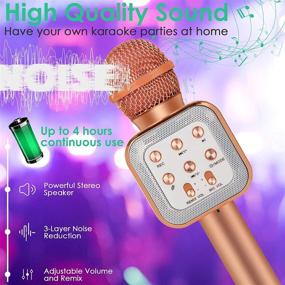 img 2 attached to Bluetooth Karaoke Microphone For Kids Accessories & Supplies
