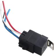 esupport waterproof heavy duty dc 12v 40a 4pin relay socket plug car truck motor 4 wire harness kit logo