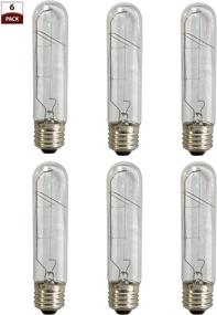 img 3 attached to 💡 Royal Designs LB-2001-6 Clear Antique Vintage Style Edison T10 Dimmable Incandescent Light Bulbs, E26 Medium Brass, 120V, 60 Watts, Set of 6, 6-Pack, Silver Base, 6 Count