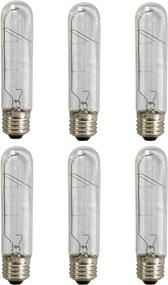 img 4 attached to 💡 Royal Designs LB-2001-6 Clear Antique Vintage Style Edison T10 Dimmable Incandescent Light Bulbs, E26 Medium Brass, 120V, 60 Watts, Set of 6, 6-Pack, Silver Base, 6 Count