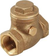 💧 lead-free midline valve 432u256 swing check valve with 3/4 in. fip connections, cast brass for superior backflow prevention логотип