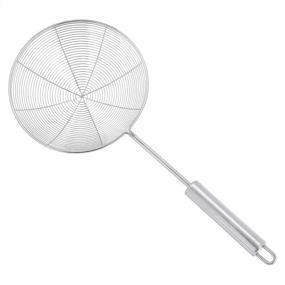 img 4 attached to 🕷️ AmazonCommercial 6.75 Inch Stainless Steel Spider Strainer: Efficient Kitchen Spider Strainer for Easy Food Handling