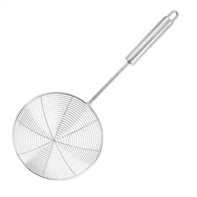 img 3 attached to 🕷️ AmazonCommercial 6.75 Inch Stainless Steel Spider Strainer: Efficient Kitchen Spider Strainer for Easy Food Handling