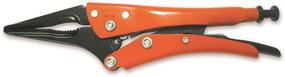 img 3 attached to 🔧 Grip-On - 10-Inch Long Nose Locking Pliers with Orange Epoxy Coating