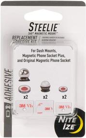 img 4 attached to Nite Ize Steelie Adhesive Kit - Universal Replacement for Dash Mounts and Phone Sockets