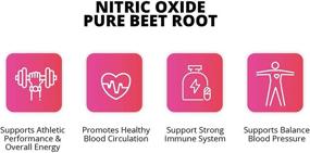 img 2 attached to 🌿 Press On: Organic Beet Root Powder Tablets with 1350mg Per Serving + Black Pepper for Enhanced Absorption – Nitric Oxide Booster for Circulation, Heart Health, and Endurance Athletic Performance