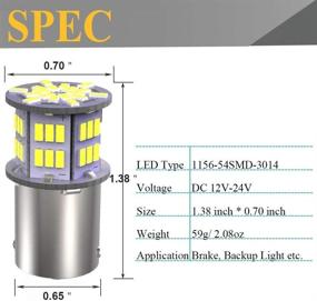 img 1 attached to YITAMOTOR Extremely Bright Reverse 12V 24V