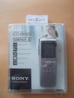 sony icd-bx800 2gb silver digital voice recorder with flash memory logo