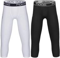 🏀 piqidig compression basketball tights leggings: boost your performance with active boys' clothing logo