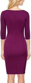 img 1 attached to 👗 Burgundy Sleeveless Stitched Women's Business Clothing by FORTRIC