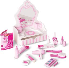 img 1 attached to 💄 Melissa & Doug Wood Beauty Accessories