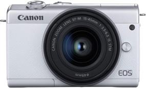 img 4 attached to 📷 Компактная фотокамера Canon EOS M200 для блоггинга с видеосъемкой 4K, сенсорным ЖК-экраном, встроенным Wi-Fi и Bluetooth - Белый