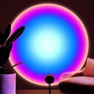 🌈 balkwan sunset lamp: led rainbow projection with usb, ideal for modern living room and bedroom decor логотип