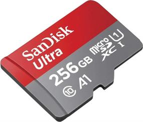 img 2 attached to 📸 SanDisk 256 гб SDXC Микро Ультра карта памяти - Совместима с Samsung Galaxy A10, A20, A70 мобильным телефоном - Класс 10 - В комплекте с MicroSD и SD кардридером от Everything But Stromboli.