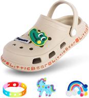 👧 cute cartoon kids clogs: anti-slip toddler shoes for beach, garden & pool logo