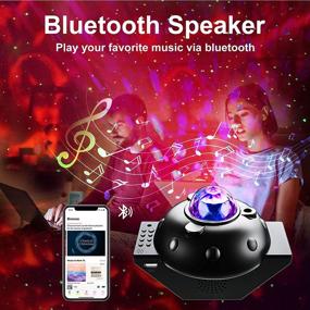 img 2 attached to 🌌 2021 Enhanced Galaxy Projector: FVF Night Light for Kids with Bluetooth Music Speaker, Timers & 10 Colors - Perfect for Baby Bedroom & Party Room Decoration