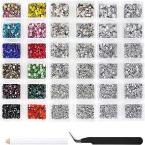 img 4 attached to 7632 Pieces of Flatback Crystal Rhinestones by Outuxed