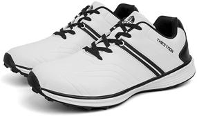 img 4 attached to 🏌️ Men's Waterproof Golf Shoes: Professional Sneakers for Golf, Lightweight and Spikless; Ideal for Outdoor Walking and Male Athletes