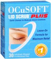 ocusoft scrub plus size 30ct skin care logo