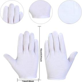 img 2 attached to 🧤 Cotton Formal Pairs Costume Gloves: Elegant Accessory That Elevates Your Look