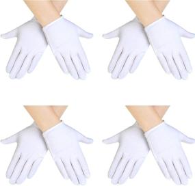 img 4 attached to 🧤 Cotton Formal Pairs Costume Gloves: Elegant Accessory That Elevates Your Look