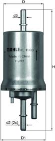 img 4 attached to 🚀 Enhance Engine Performance with the MAHLE Original KL 156/3 Fuel Filter