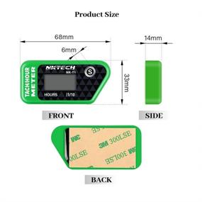 img 3 attached to NKTECH NK-T1 Tach Hour Meter Digital LCD Tachometer Inductive Display Max RPM Waterproof Resettable For Gas Engine Marine ATV Snowmobile Generator Lawn Mower Tractor Motorcycle (Green)