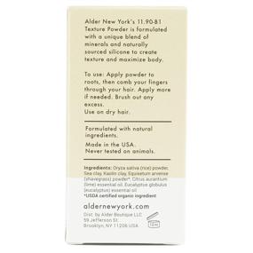 img 1 attached to 💆 Revive Your Hair's Body and Texture with Alder New York Texture Powder: Instant Volume Boost for Flat, Limp Hair